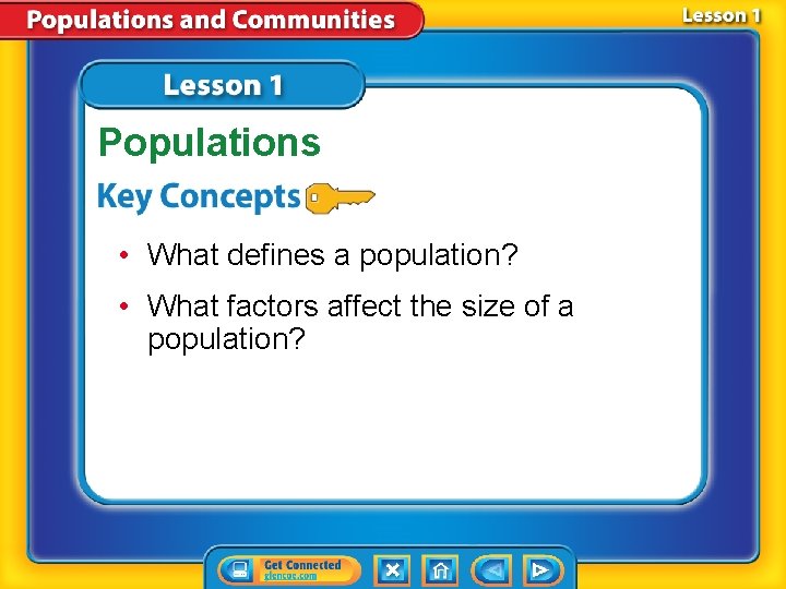 Populations • What defines a population? • What factors affect the size of a
