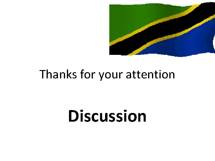 Thanks for your attention Discussion 