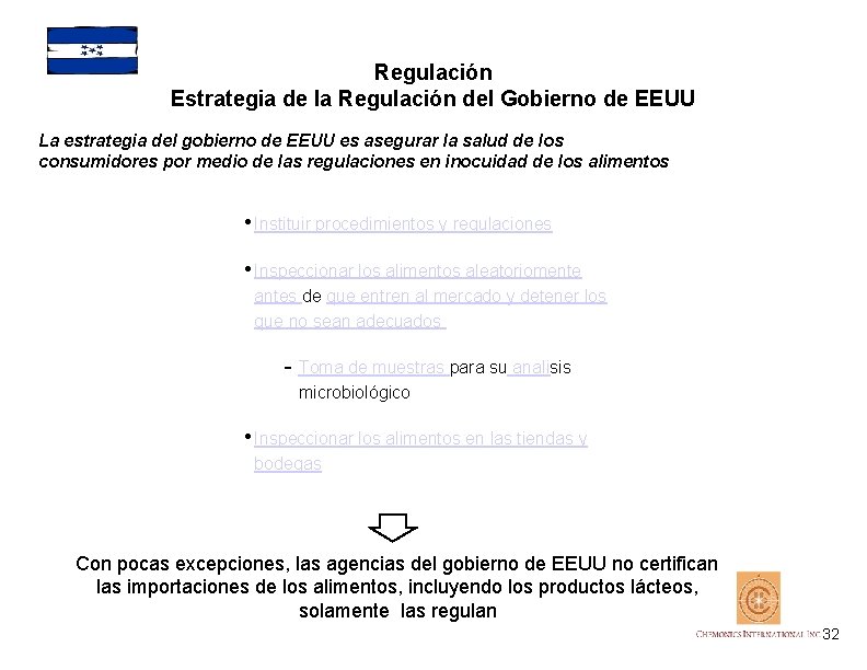 Regulación Estrategia de la Regulación del Gobierno de EEUU La estrategia del gobierno de