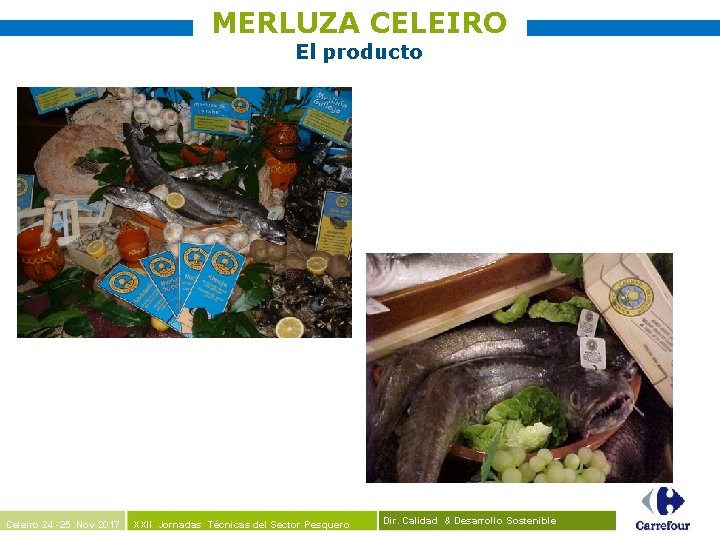 MERLUZA CELEIRO El producto Celeiro 24 -25 Nov 2017 XXII Jornadas Técnicas del Sector