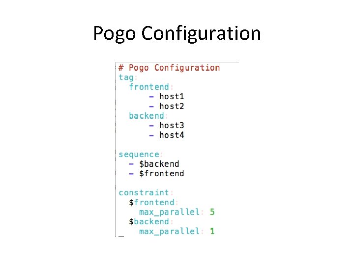 Pogo Configuration 