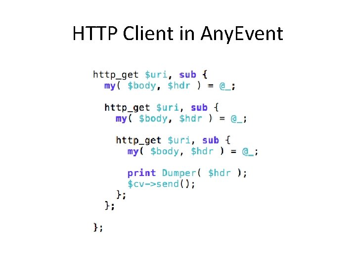 HTTP Client in Any. Event 