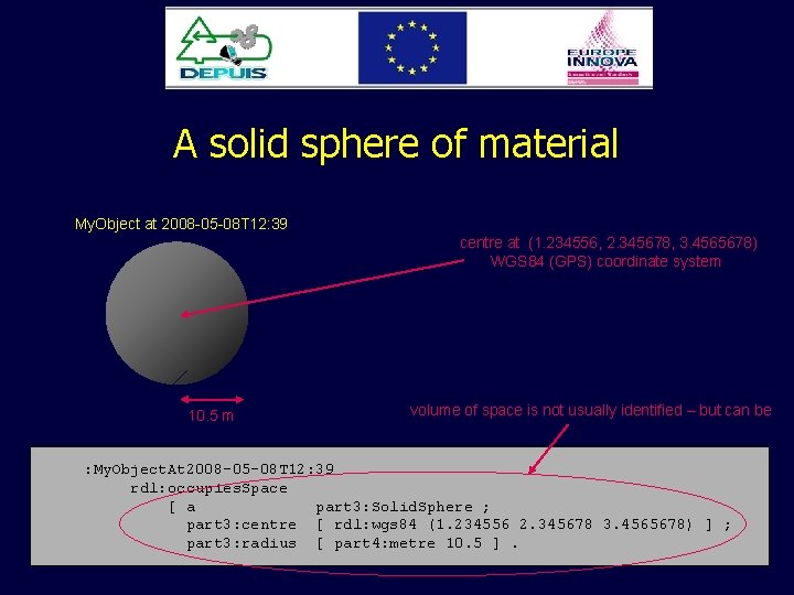 A solid sphere of material My. Object at 2008 -05 -08 T 12: 39