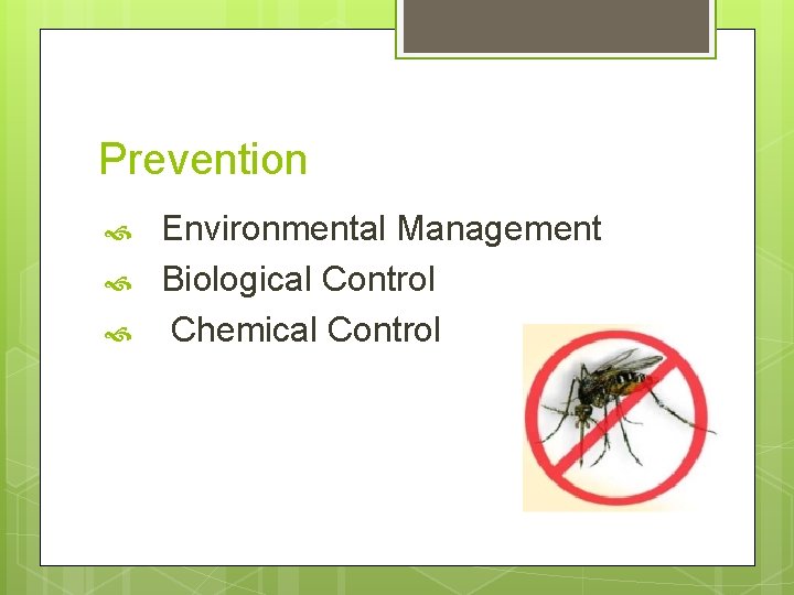 Prevention Environmental Management Biological Control Chemical Control 