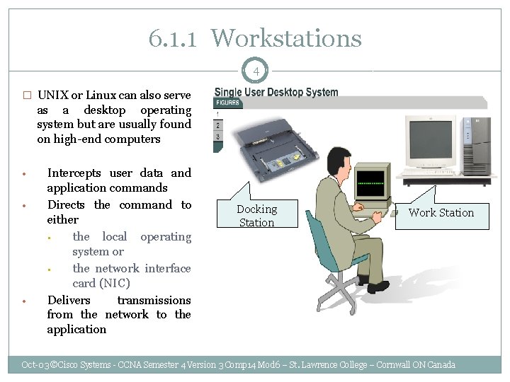 6. 1. 1 Workstations 4 � UNIX or Linux can also serve as a