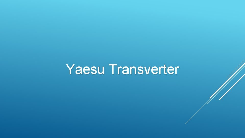 Yaesu Transverter Yaesu Transverter