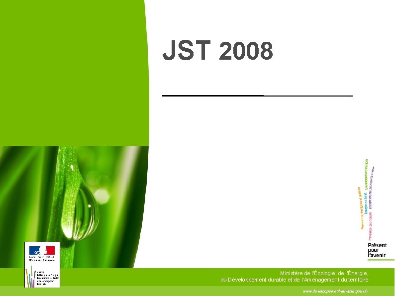 JST 2008 Ministère de l'Écologie, de l'Énergie, du Développement durable et de l'Aménagement du