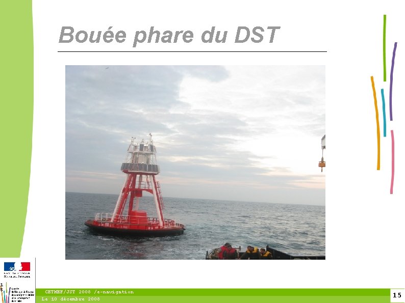1 5 Bouée phare du DST CETMEF/JST 2008 /e-navigation Le 10 décembre 2008 15