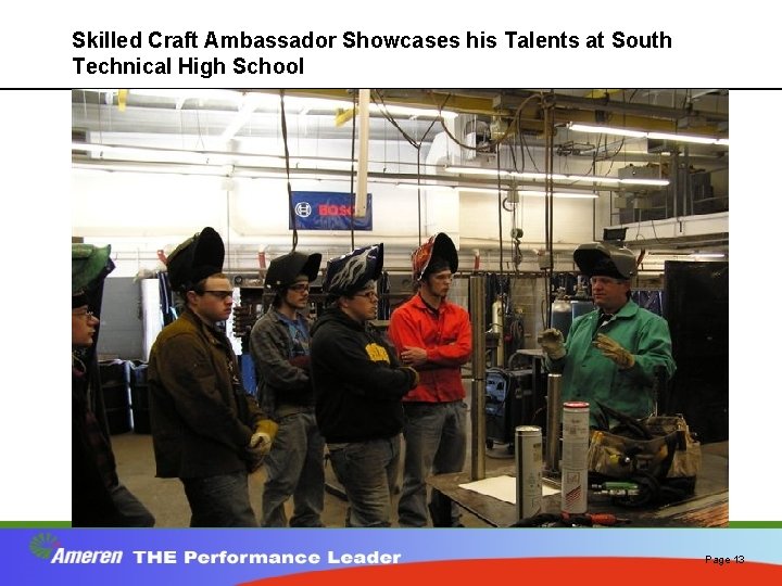 Skilled Craft Ambassador Showcases his Talents at South Technical High School Page 13 