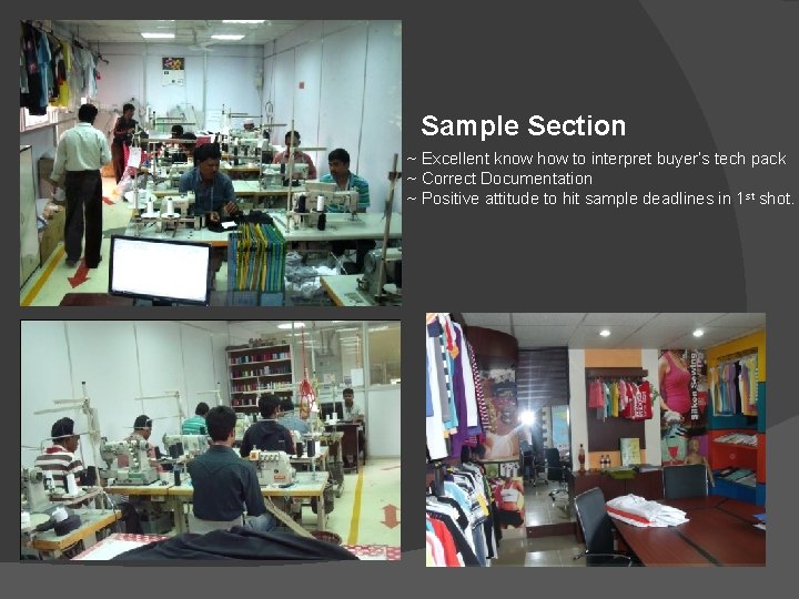 Sample Section ~ Excellent know how to interpret buyer’s tech pack ~ Correct Documentation Sample Section ~ Excellent know how to interpret buyer’s tech pack ~ Correct Documentation