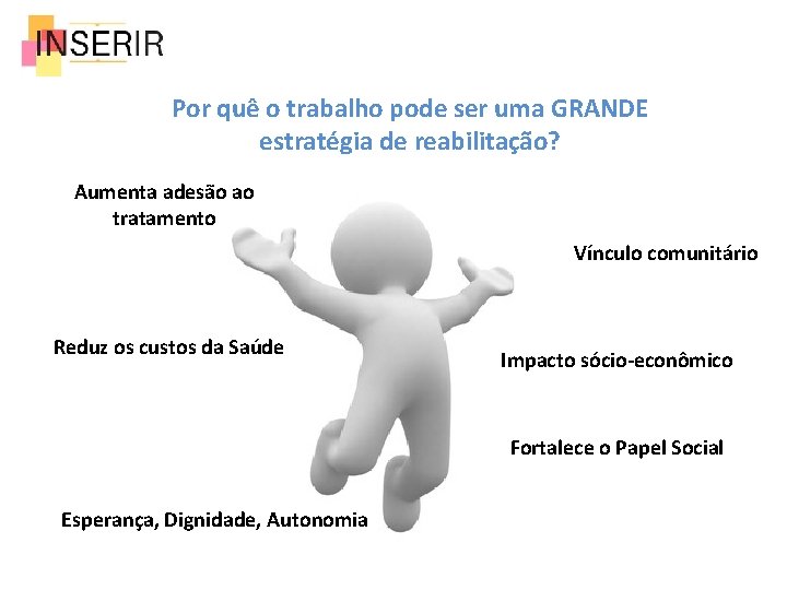 Por quê o trabalho pode ser uma GRANDE estratégia de reabilitação? Aumenta adesão ao