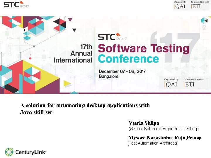 A solution for automating desktop applications with Java skill set Veerla Shilpa (Senior Software