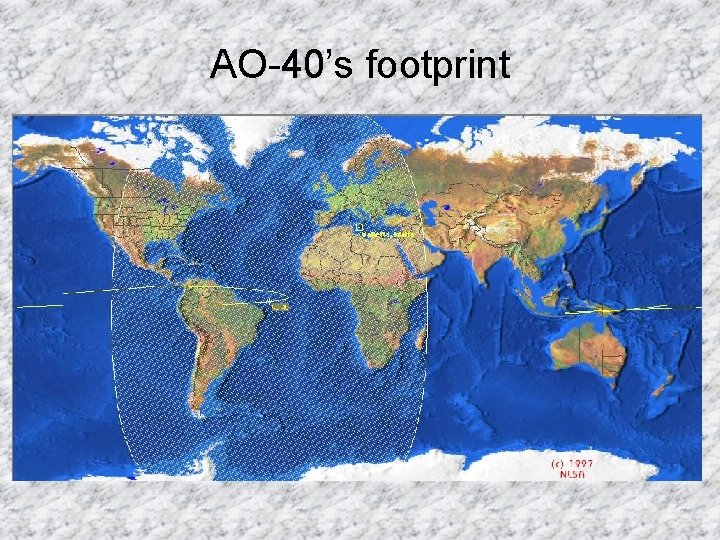 AO-40’s footprint 