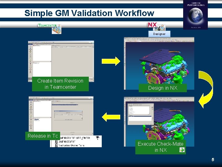 Simple GM Validation Workflow Designer Create Item Revision in Teamcenter Design in NX Release