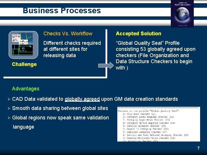 Business Processes Checks Vs. Workflow Accepted Solution Different checks required at different sites for