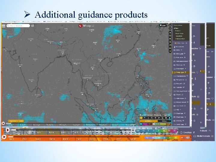 Ø Additional guidance products 