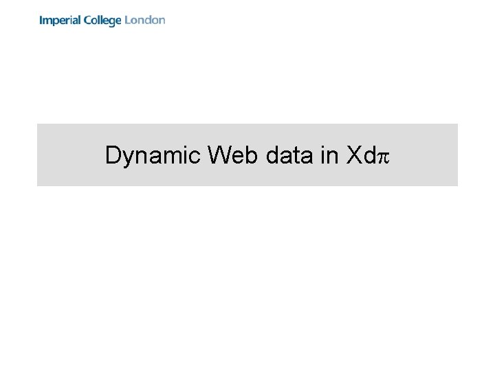 Dynamic Web data in Xd 