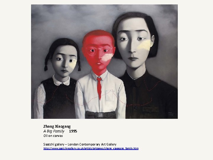 Zhang Xiaogang A Big Family 1995 Oil on canvas Saatchi gallery – London Contemporary