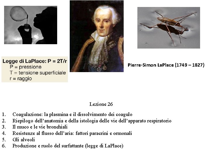 Pierre-Simon La. Place (1749 – 1827) Lezione 26 1. 2. 3. 4. 5. 6.