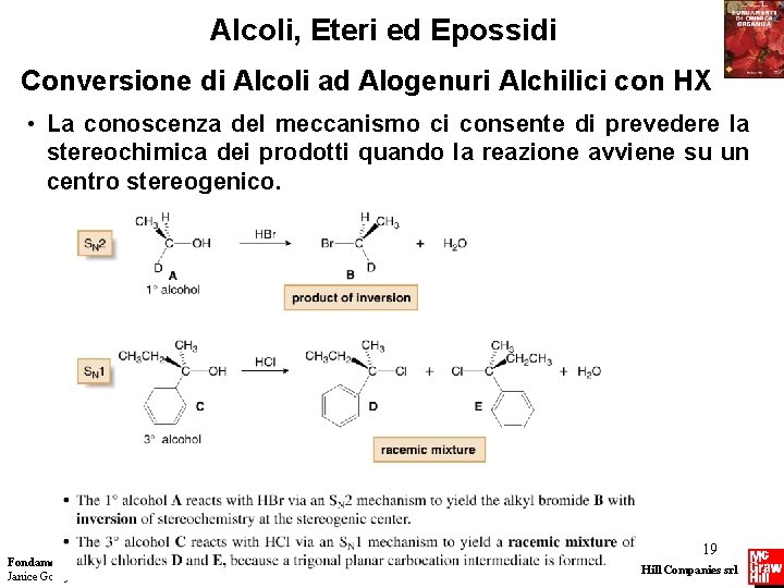 Alcoli, Eteri ed Epossidi Conversione di Alcoli ad Alogenuri Alchilici con HX • La