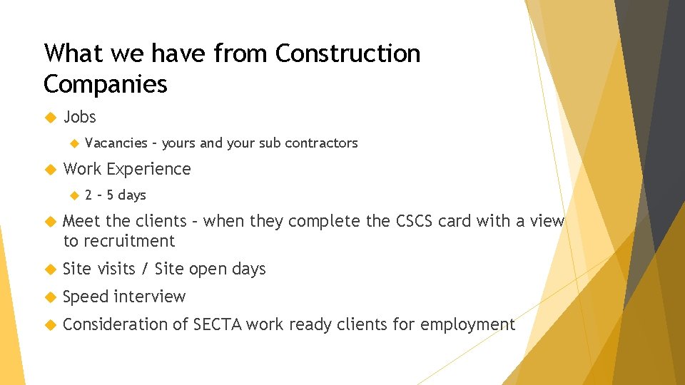 What we have from Construction Companies Jobs Vacancies – yours and your sub contractors