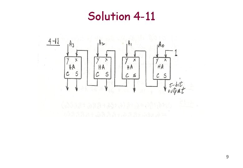 Solution 4 -11 9 