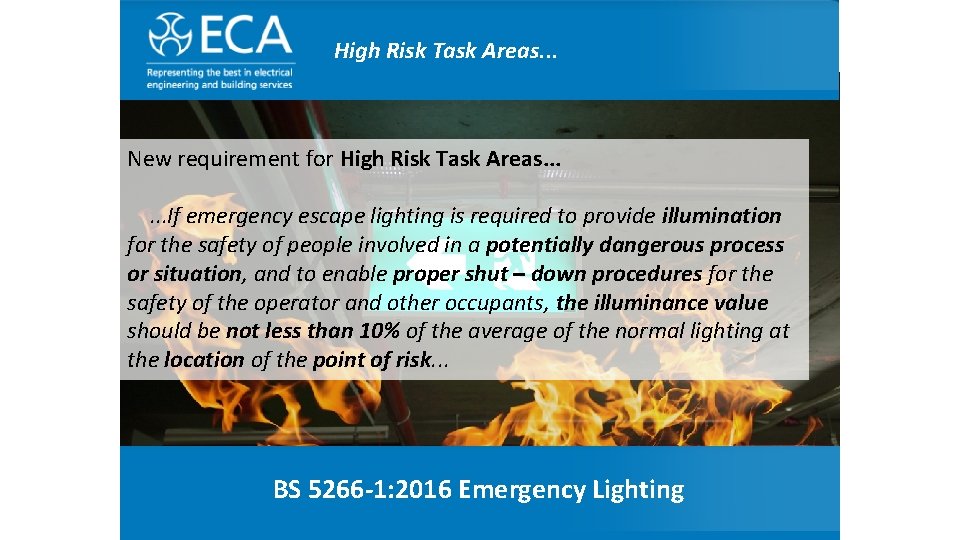 The. Risk Electrical High Task. Contractor’ Areas. . . Association New requirement for High