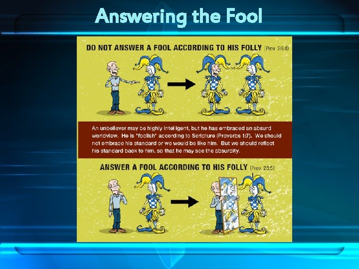 Answering the Fool Answering the Fool