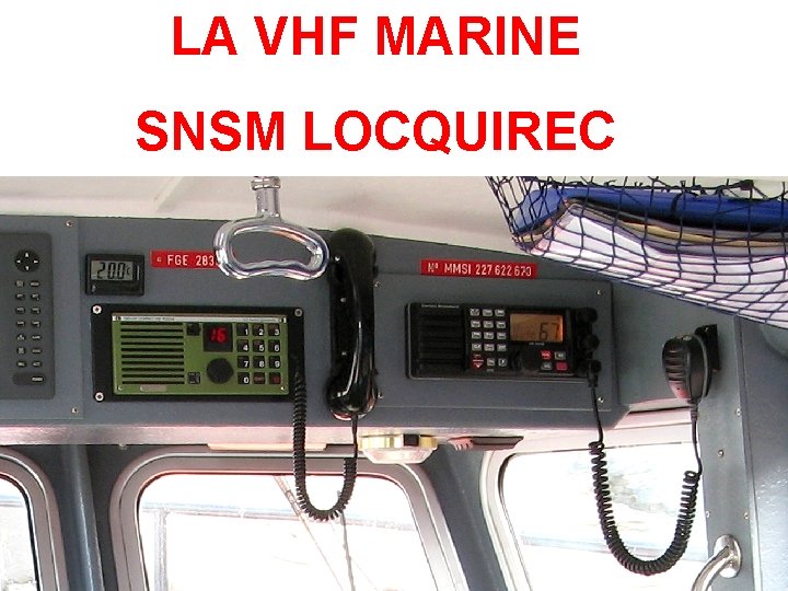 LA VHF MARINE SNSM LOCQUIREC 