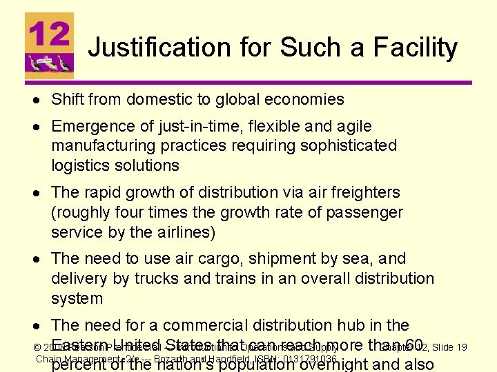 Justification for Such a Facility · Shift from domestic to global economies · Emergence Justification for Such a Facility · Shift from domestic to global economies · Emergence