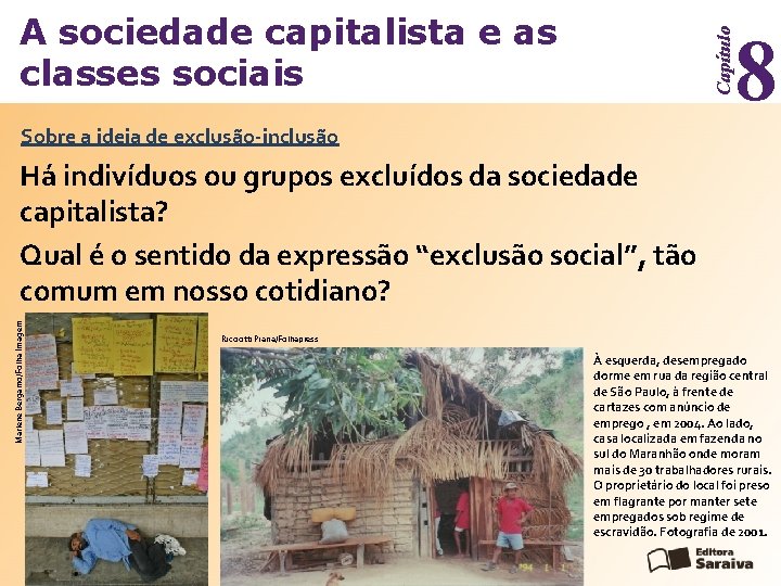 A sociedade capitalista e as classes sociais Capítulo 8 Sobre a ideia de exclusão-inclusão