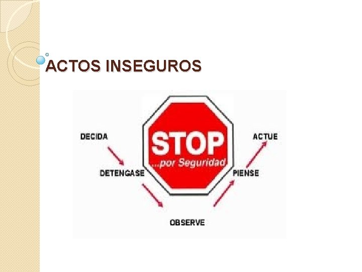 ACTOS INSEGUROS 