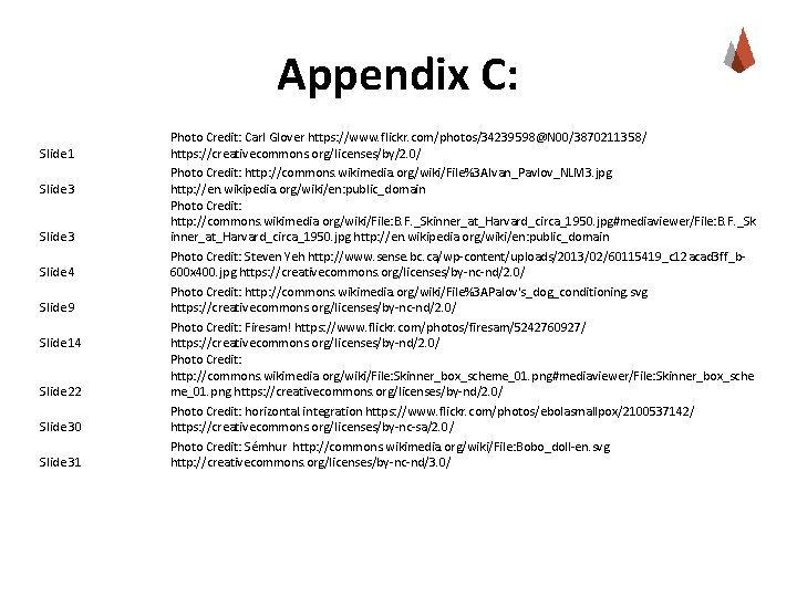 Appendix C: Slide 1 Slide 3 Slide 4 Slide 9 Slide 14 Slide 22