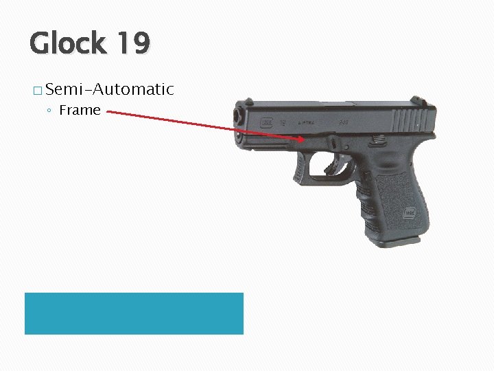 Glock 19 � Semi-Automatic ◦ Frame 