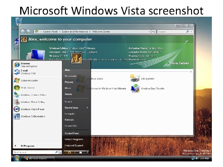 Microsoft Windows Vista screenshot 