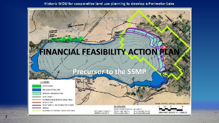 Historic MOU for cooperative land use planning to develop a Perimeter Lake FINANCIAL FEASIBILITY