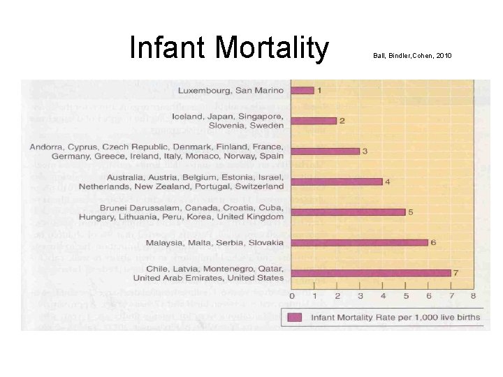 Infant Mortality Ball, Bindler, Cohen, 2010 