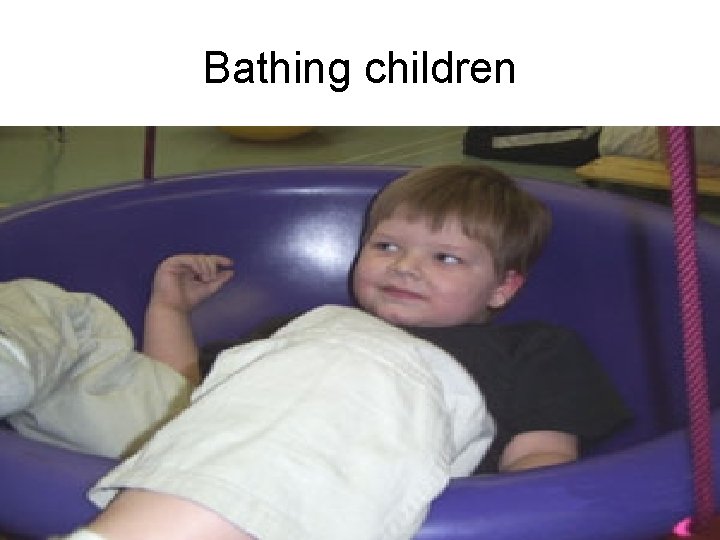 Bathing children 