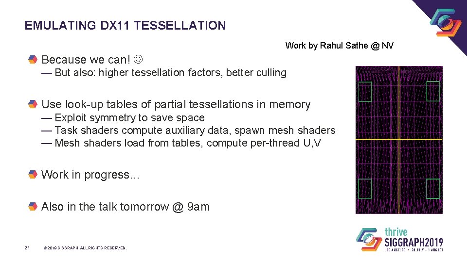 EMULATING DX 11 TESSELLATION Work by Rahul Sathe @ NV Because we can! —