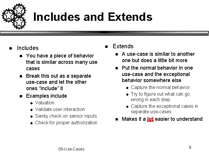 Include And Extends Code Use Cases and Scenarios 05 UseCases 1 We