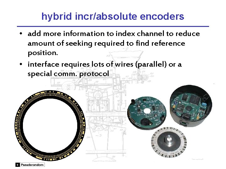 hybrid incr/absolute encoders • add more information to index channel to reduce amount of