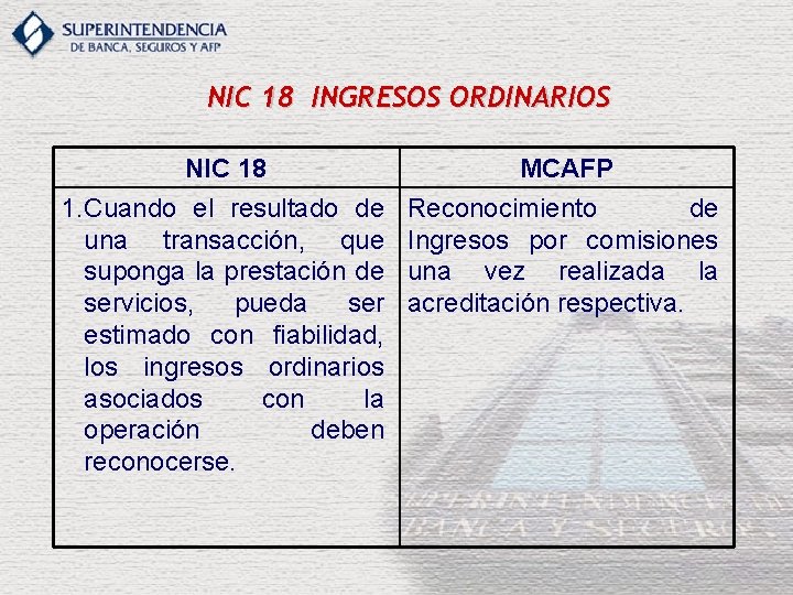 NIC 18 INGRESOS ORDINARIOS NIC 18 1. Cuando el resultado de una transacción, que