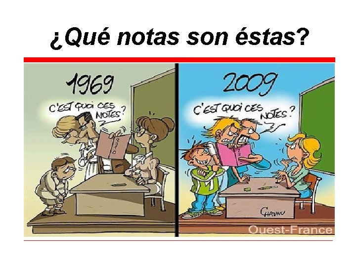 ¿Qué notas son éstas? 