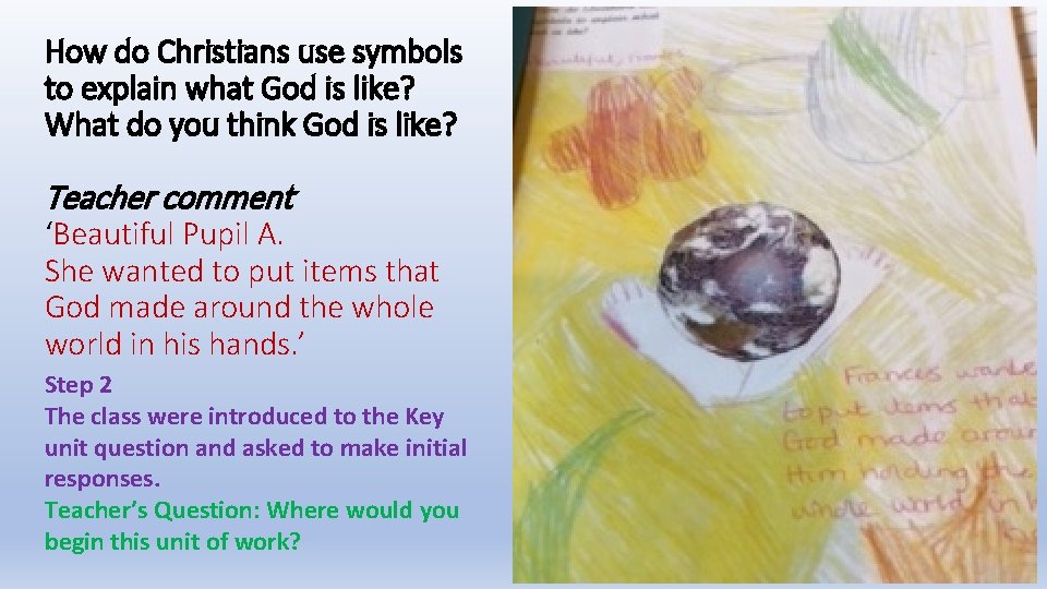 How do Christians use symbols to explain what God is like? What do you