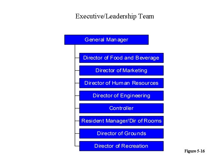 Executive/Leadership Team Figure 5 -16 