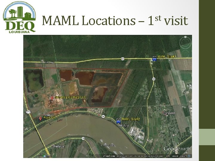 MAML Locations – 1 st visit MAML Locations – 1 st visit
