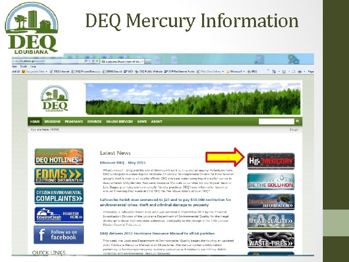DEQ Mercury Information DEQ Mercury Information