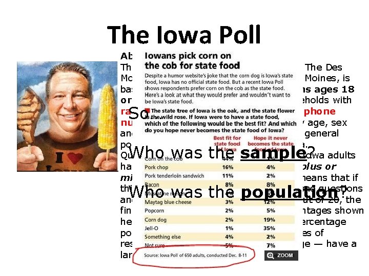 The Iowa Poll About the poll The Iowa Poll, conducted Dec. 8 -11 for