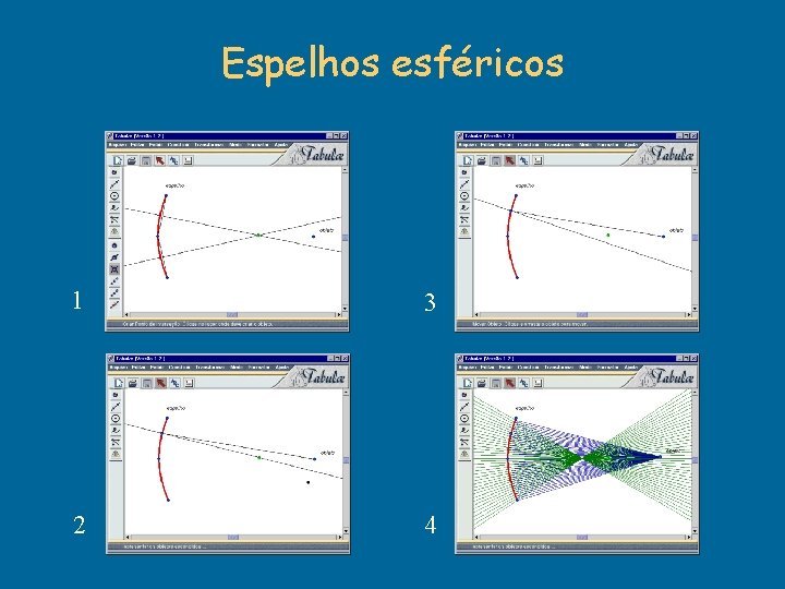Espelhos esféricos 1 3 2 4 Espelhos esféricos 1 3 2 4