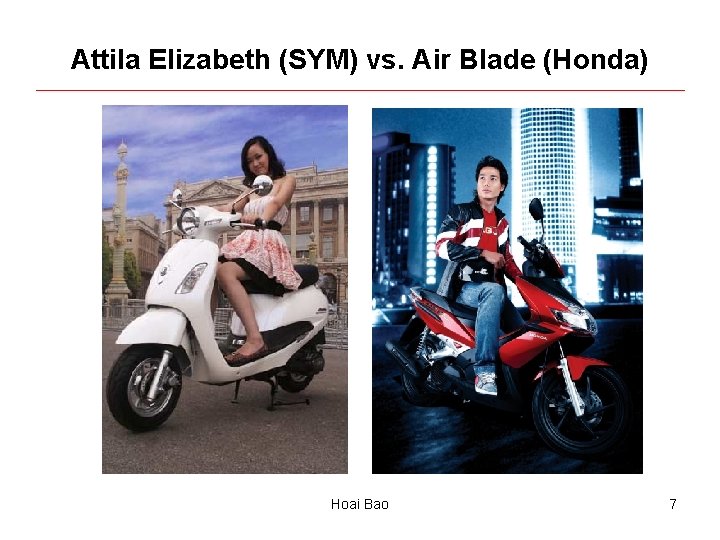 Attila Elizabeth (SYM) vs. Air Blade (Honda) Hoai Bao 7 
